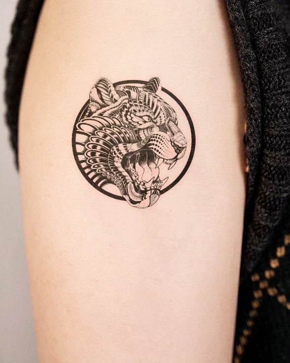 Aggressive Tiger - INKHUB