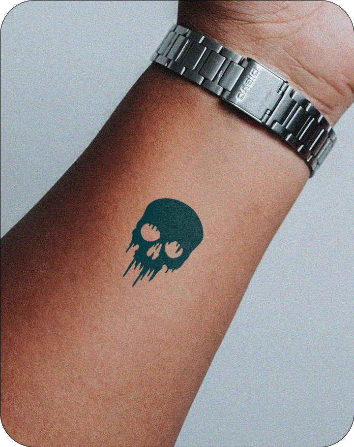 Bleeding Skull - INKHUB